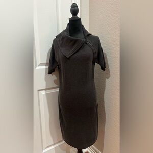 Calvin Klein Women Short Sleeve Sweater Dress Size Large Acrylic Blend